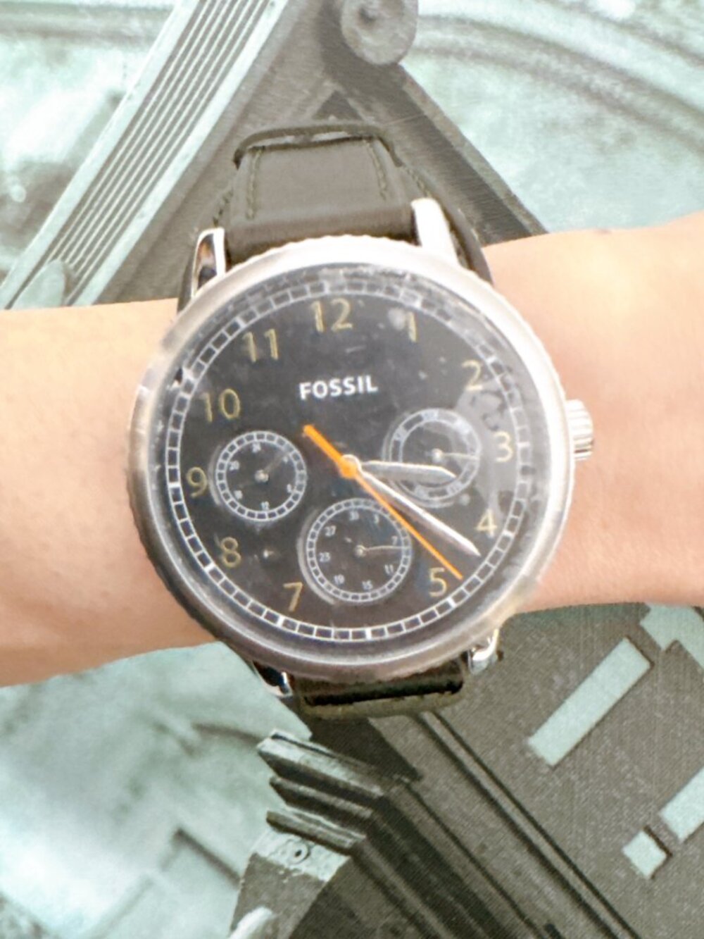 Fossil BQ2636 Airlift Multifunction Analog Black Dial Men's Watch